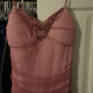 Sparkly rose pink dress